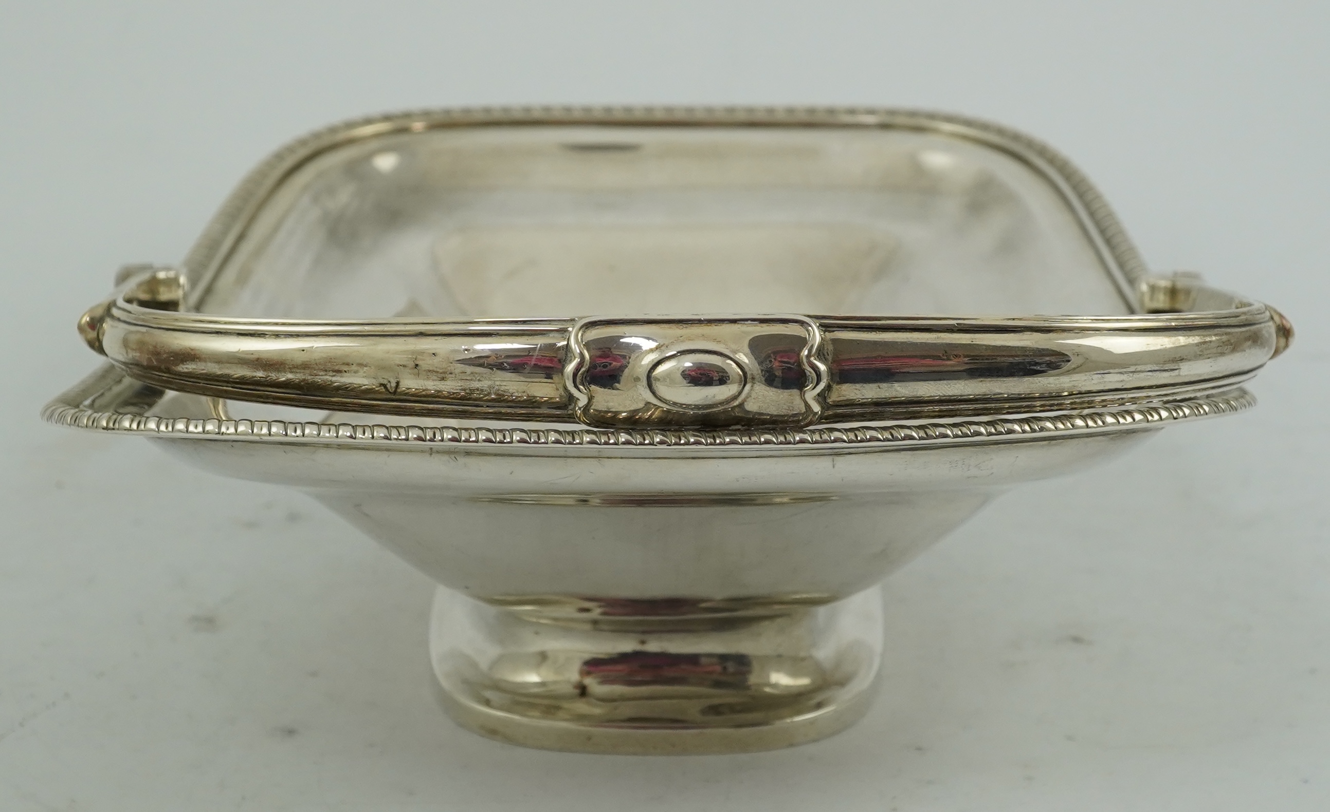 A George III silver bread basket